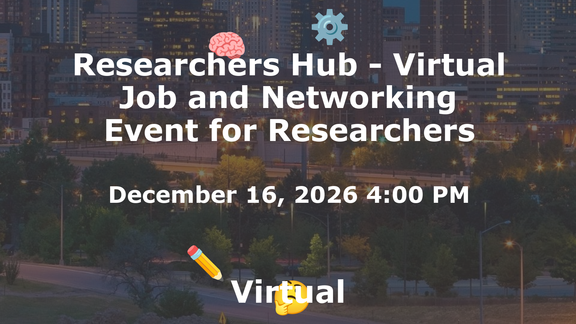 Researchers Hub - Virtual Job and Networking Event for Researchers event image